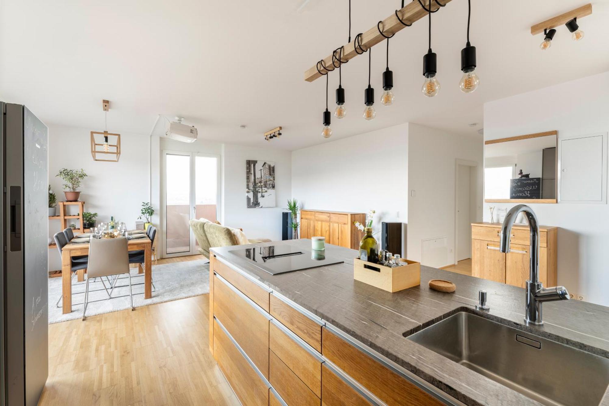 Edler Wohnraum Panoramablick 3 Sz Boxspringbetten, E-Ladestation, Kaffeevollautomat, Klima, Lift, Terrasse & 2Xtg Graz Eksteriør billede