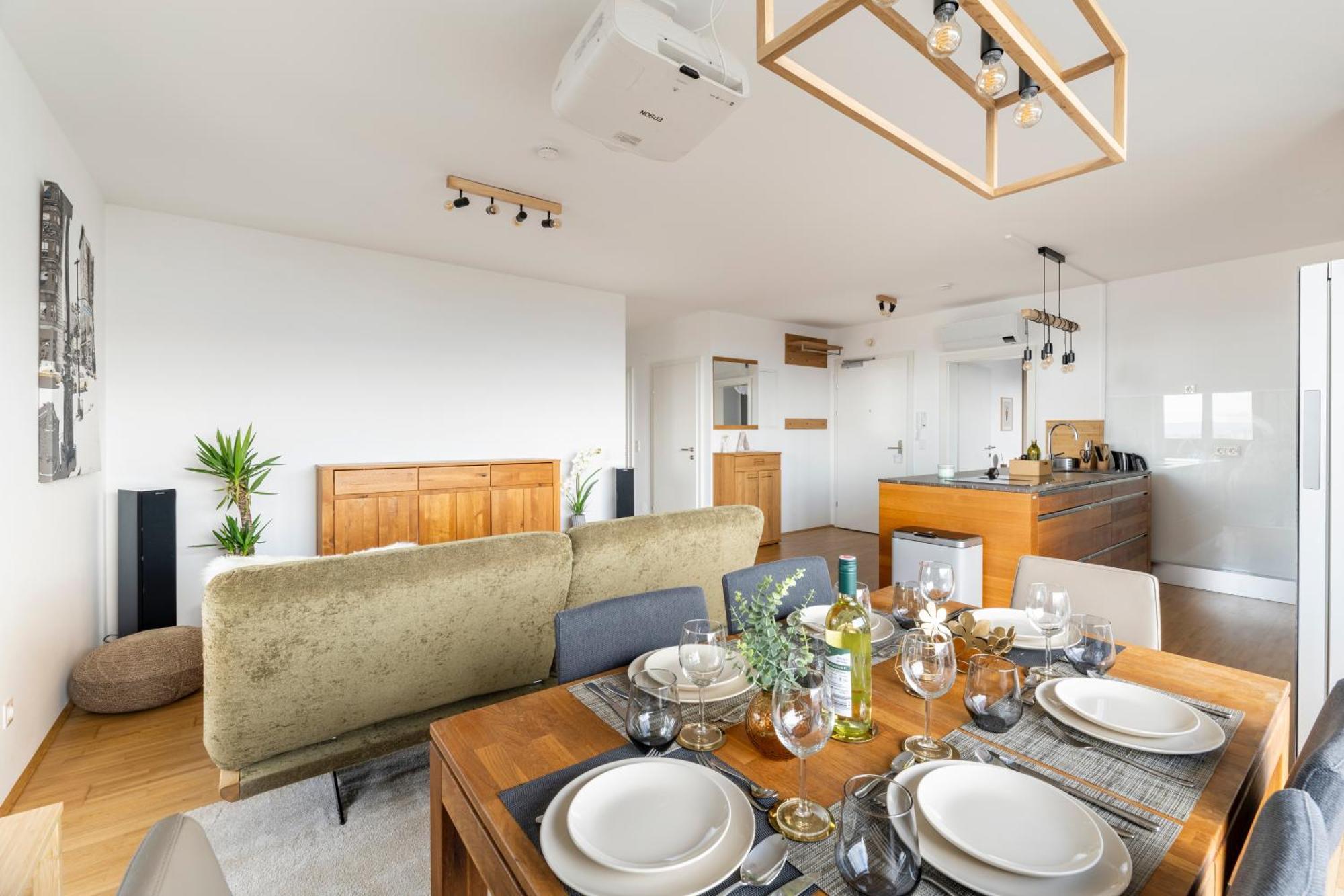 Edler Wohnraum Panoramablick 3 Sz Boxspringbetten, E-Ladestation, Kaffeevollautomat, Klima, Lift, Terrasse & 2Xtg Graz Eksteriør billede