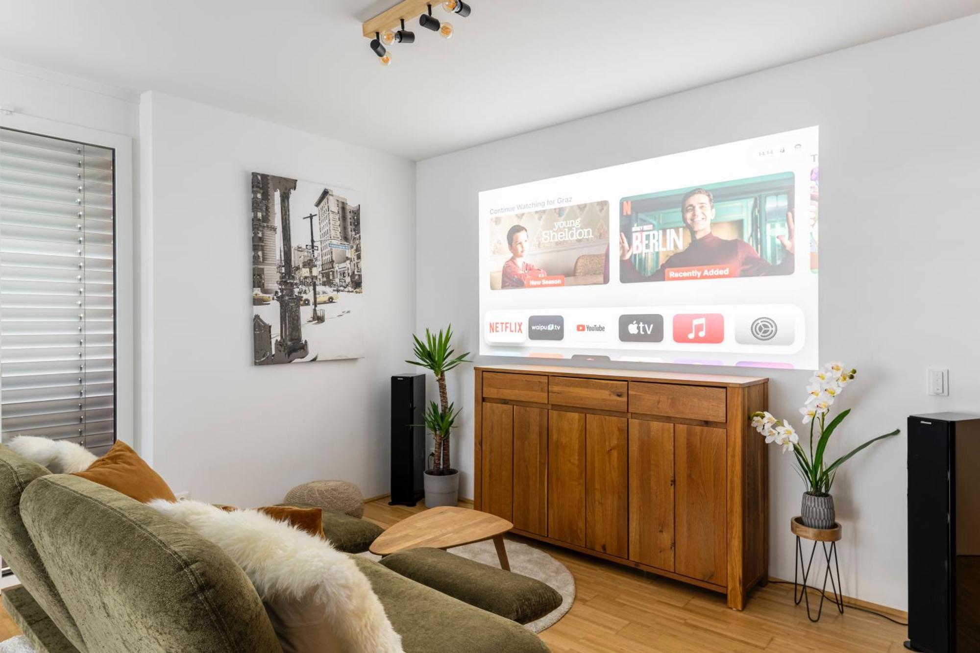 Edler Wohnraum Panoramablick 3 Sz Boxspringbetten, E-Ladestation, Kaffeevollautomat, Klima, Lift, Terrasse & 2Xtg Graz Eksteriør billede